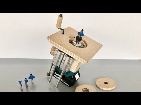 Making a Router Lifter // Freze Tezgahı İ&ccedil;in Asans&ouml;r Sistemi