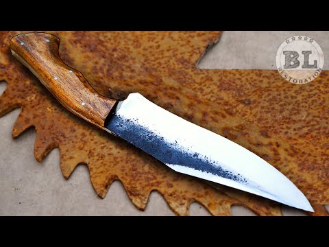 Making a Bowie knife from an Old Saw Blade