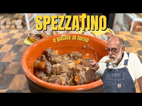 Spezzatino di manzo con patate al burro (lardellate) - La ricetta di Giorgione