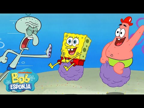 Bob Esponja | Bob Esponja se enfrenta a la MALVADA VISCOSIDAD de Plankton 🫣 | Bob Esponja en Espa&ntilde;ol