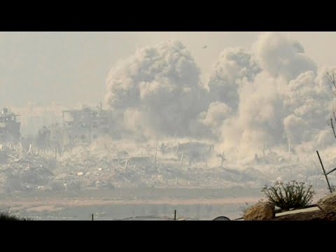 Explosion, smoke in northern Gaza seen from Israel's Sderot | AFP