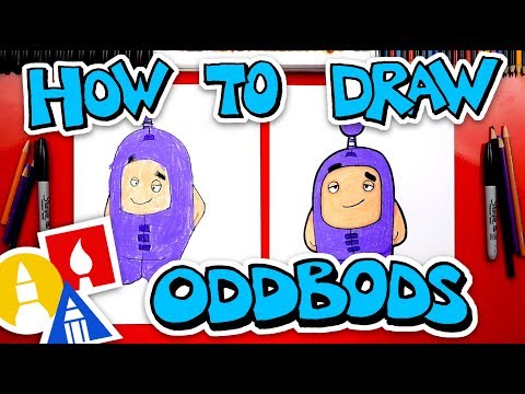 How To Draw Oddbods Jeff The Purple One