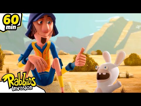 Rabbids hitch a ride | RABBIDS INVASION | 1H New compilation | Cartoon for Kids