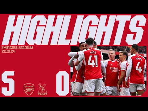 HIGHLIGHTS | Arsenal vs Crystal Palace (5-0) | Gabriel Magalh&atilde;es (2), Trossard, Martinelli (2)