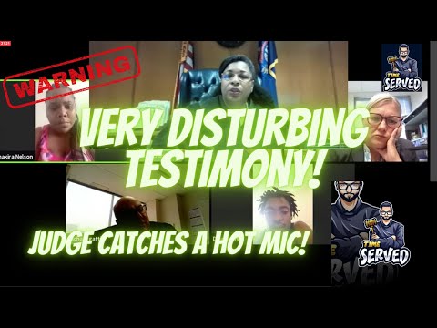 Judge Washington Holds a Distrurbing Hearing! Trigger Warning! Hot Mic Bonus!