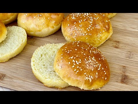 HOW TO MAKE THE BEST BURGER BUNS 🍔 Easy recipe. WITH SUBTITLES.