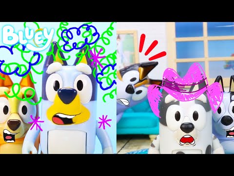 Bluey Toys Faceytalk Episode | Pretend Play with Bluey Toys