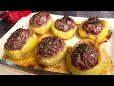 Just put the meat in the potatoes. Very tasty recipe with potatoes!