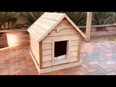 Build a large Dog House , DIY Woodworking .