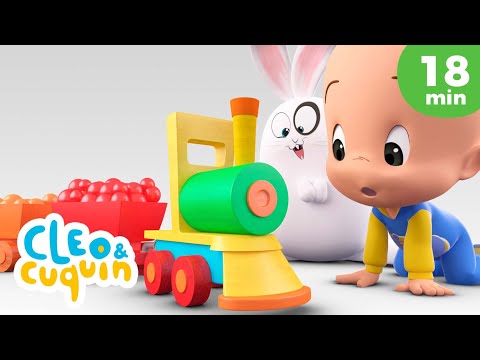 Learn the colors with Cuquin's Magic Train 🚂🌈 | Educational videos with Cleo and Cuquin