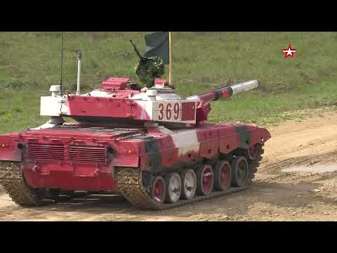 Tank biathlon. Individual race: Crew 1 / Division 1. Victory of the Russian tank