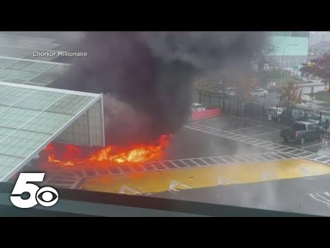 Fatal crash and explosion closes the Rainbow Bridge at New York-Canadian border