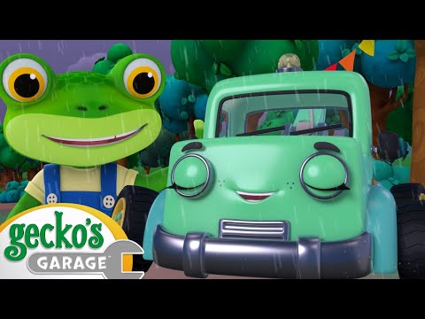 Rainy Day Recharge! | Gecko's Garage | Buster and Friends | Kids Cartoons