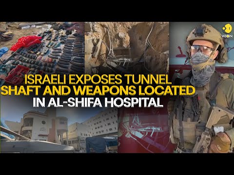 Israel War: Israeli army Exposes tunnel shaft and weapons located in Gaza's hospital I WION Original