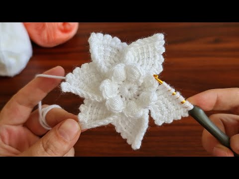 Super Easy Crochet Knitting Flower  Motif - &Ccedil;ok Kolay Tığ İşi Şahane Motif &Ouml;rg&uuml; Modeli..