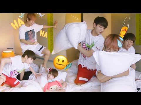 BTS pajama party Game challenges // Hindi dub