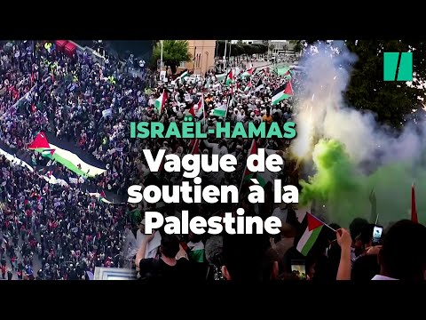 Aux quatre coins du monde, les manifestations en soutien &agrave; la Palestine se multiplient