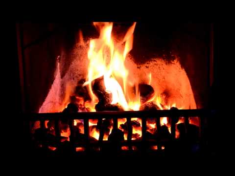 Proper Real Coal Fire in a Fireplace HD