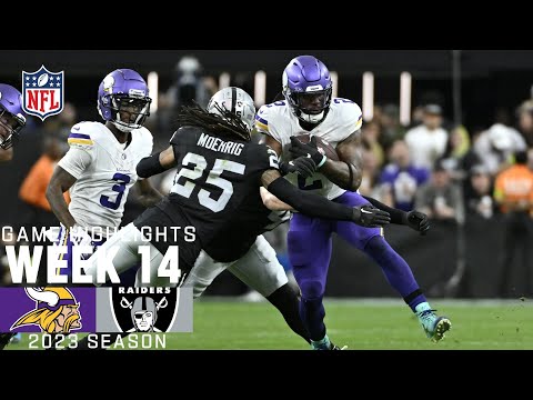 Minnesota Vikings vs. Las Vegas Raiders  | 2023 Week 14 Game Highlights