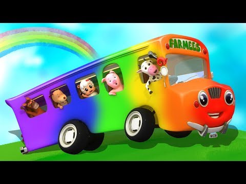 R&auml;der auf dem Bus | Kinderreime auf Deutsch | Kinderlied | Busreim | The Wheels On The bus