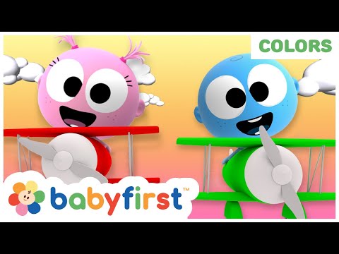 Learning Colors &amp; Fruits With GooGoo &amp; Gaga Baby | Flying on Coloring Airplanes for Kids | BabyFirst