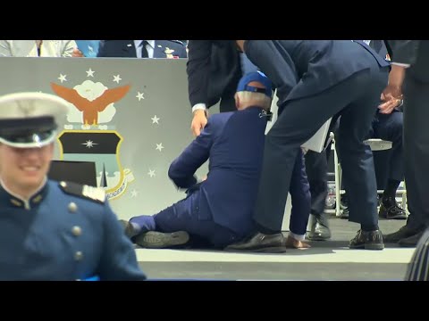 Watch: President Biden Falls During Air Force Commencement Ceremony