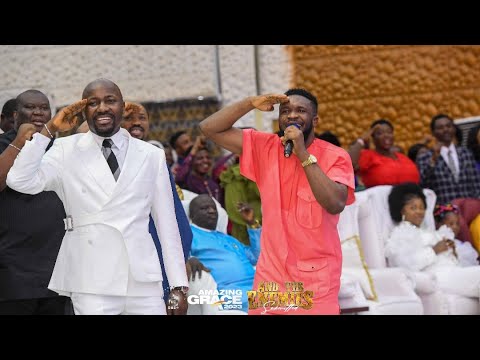 APOSTLE JOHNSON SULEMAN AND EBUKA SONGS SANG CALLING MY NAME TOGETHER DURING THE AMAZING GRACE 2023