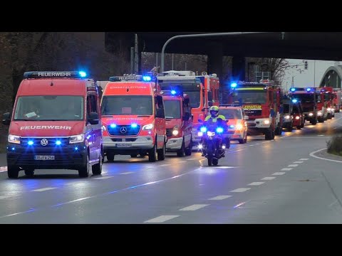 GROẞEINSATZ in OBERHAUSEN! - DEICH droht zu BRECHEN | VIELE Einsatzfahrten der Feuerwehr &amp; Mehr!