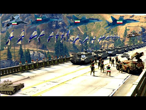 Ukrainian Fighter Jets &amp; War Helicopters Attack on Russian Army Convoy | Russia Ukraine War - GTA 5