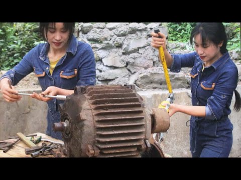 💡The Genius Girl Repaired The Motor Produced In 1969, Which Is Better Than The New Machine!｜Linguoer