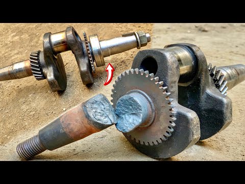 A Broken Crankshaft of The Generator Engine That The Mechanic Attached to The Challenge//Must watch