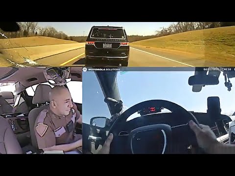 Oklahoma State Trooper Stays Calm While Being Shot At During High Speed Chase