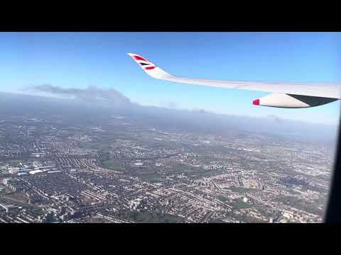 British Airways A350-1000 Full Taxi + Takeoff + Cabin Walk of the Aircraft