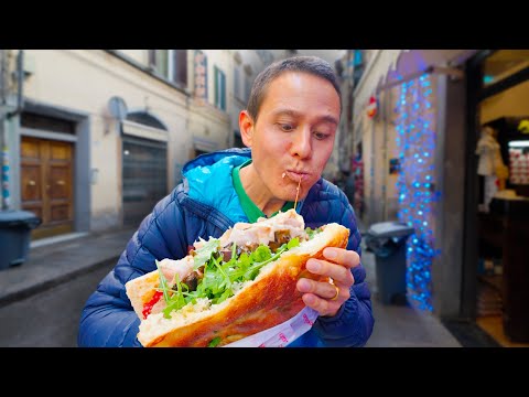 Italian Street Food!! 🥪 🇮🇹 World&rsquo;s Most Famous Sandwich - Florence, Italy!!