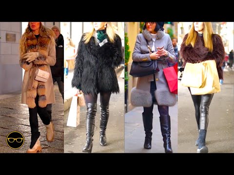 MILAN STREET WINTER FASHION❄️ITALIAN FASHION STYLE DAY TO NIGHT OUTFIT INSPIRATION ( PART 4 )