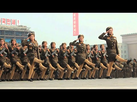 North Korea's Slow Motion Military - North Korea parade in Slow Motion