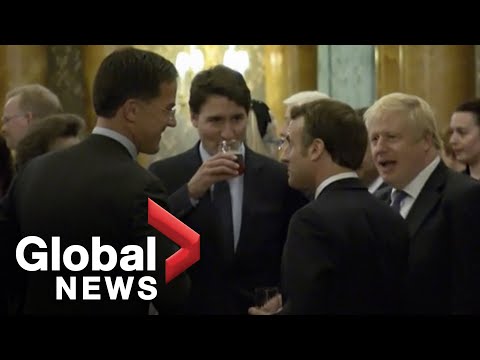 Trudeau, other leaders caught on camera &quot;mocking&quot; Trump during NATO reception