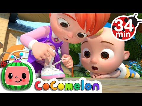 Learn To Tie Your Shoes + More Nursery Rhymes &amp; Kids Songs - CoComelon