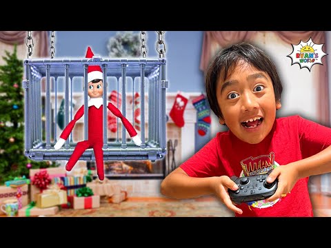 Ryan Trying to Catch Elf on the Shelf Challenge!