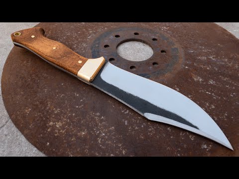 Making a Bowie Knife from a Seeder Disc