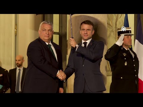 French President Macron meets with Hungarian Prime Minister Orban