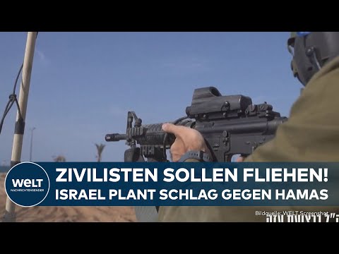 KRIEG IN NAHOST: Aufruf zur Flucht! Zivilisten sollen Gaza r&auml;umen - Israel plant Schlag gegen Hamas