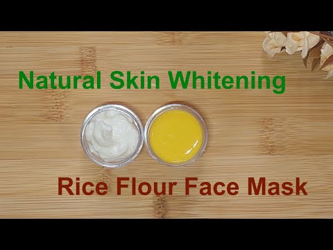 Natural Skin Whitening Face Mask using Rice Flour, Curd, Turmeric &amp;amp; Lemon to Unlock Flawless Skin