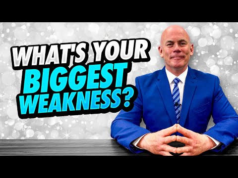 WHAT&rsquo;S YOUR BIGGEST WEAKNESS? (11 GOOD WEAKNESSES To Use In A JOB INTERVIEW!)