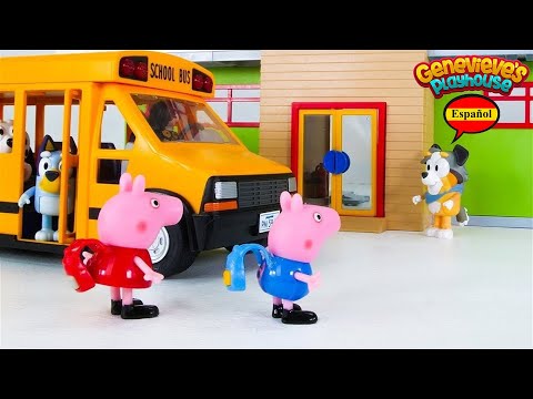 &iexcl;Peppa Pig y Bluey van a la Escuela!