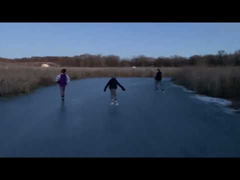 Skating the Canal at Dusk