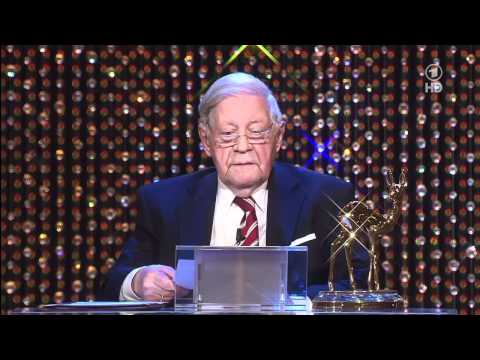 Bambi 2011 -  Altbundeskanzler Helmut Schmidt unglaubliche Rede HD