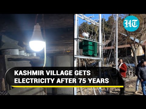 Kashmir's Tethan electrified after 75 years; Jubilant villagers dance, thank Modi govt | Watch