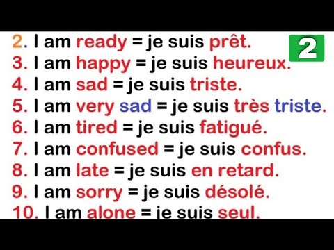 250 phrases pour bien am&eacute;liorer votre anglais | partie 2 | easy french sentences