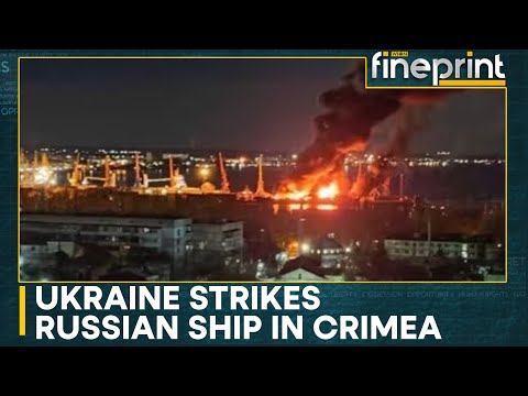 Russia-Ukraine war: Ukrainian attack on Crimean port damages Russian warship | WION Fineprint